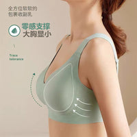Seamless Wireless Bralette for Women, Thin Plus Size Minimizer Sports Bra