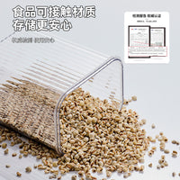 Food Grade Airtight Storage Containers for Grains, Dry Goods, Kitchen Pantry Organization, Clear Plastic