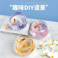 Glass Spherical Fish Tank for Home Hydroponics and Ecological Landscaping