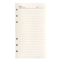 A6 6-Hole Loose Leaf Paper Refills for Notebooks - Lined, Grid, Blank, or Zipper Pouch