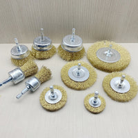 Hex Shank Drill Wire Brush Set for Metal Rust Removal and Wood Polishing