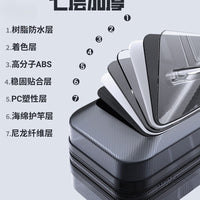 Jienuo Hard Shell Fishing Rod Bag Waterproof Multi-functional Portable Fishing Tackle Storage Case