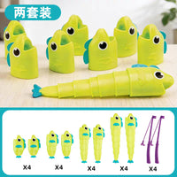 Fishing Battle Game for Kids, Telescopic Rod Desktop Interactive Toy for Hand-Eye Coordination