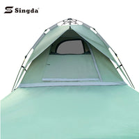 Portable Double-Layer 4-6 Person Pop-Up Camping Tent with Rainfly