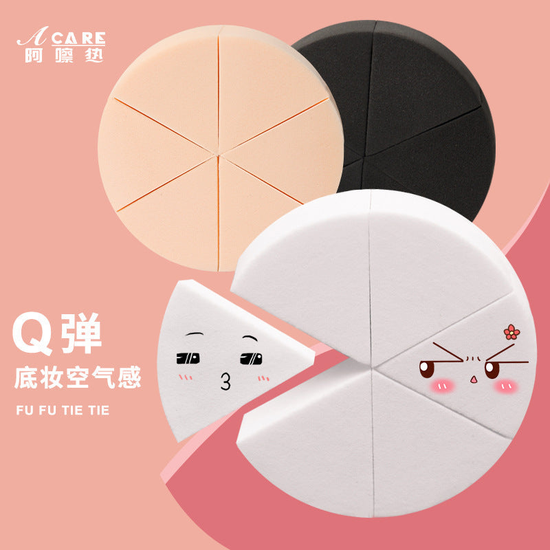 Triangular Makeup Sponge Puffs for Wet and Dry Use, Foundation Applicator