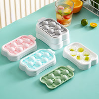 Creative Press-Type Ice Ball Maker Silicone Mold for Homemade Ice Cubes
