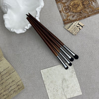 Cangzhou 4-Piece Pure Wool Eyeshadow Brush Set for Blending and Detailing