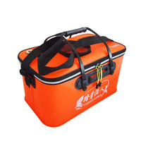 EVA Folding Fishing Bucket Live Fish Container with Shoulder Strap