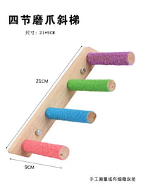 Bird Perch Sanded Stand Pole Parrot Claw Grinding Teeth Grinding Stand Bar Budgie Cockatiel Wooden Stick Toy Cage Perch Accessories