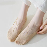 Women's Bowknot Fishnet Ankle Socks - Thin, Breathable & Stylish