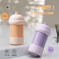 4-in-1 Travel Dispenser Bottle Set for Lotion Shampoo Shower Gel