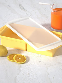 Silicone Large Square Ice Cube Tray for Baby Food and Freezing