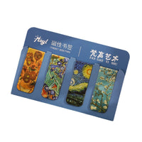 Creative Oil Painting Magnetic Bookmarks - Van Gogh Monet Masterpiece Collection