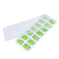Silicone Ice Cube Tray with Lid and Storage Box, Food-Grade Quick-Freeze Ice Maker for Home Use