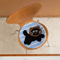 Winter Warm Chair Cushion for Kids Study Chair, Non-Slip Washable Flocked Seat Pad