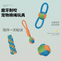 Pet Dog Chew Rope Toy for Teeth Cleaning and Interactive Play