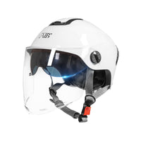 Dual-Visor Motorcycle Half Helmet for Men and Women - 3C Certified, All-Season Sun Protection