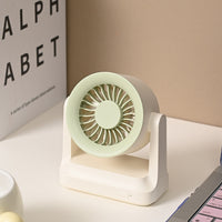 2026 Mini USB Desk Fan, Portable Rechargeable Quiet Personal Fan with Long Battery Life, Rotatable for Office Home Outdoor