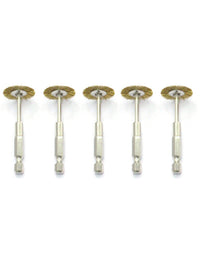 Hex Shank Mini Wire Brush Set for Electric Drills and Screwdrivers