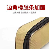 Canvas Fishing Rod Bag Waterproof Wear-Resistant Portable Storage Case