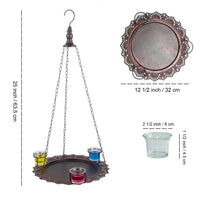 Hanging Metal Bird Feeder for Outdoor Garden and Balcony