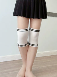 Unisex Thin Cotton Knee Braces for Summer, Plus Size, Seamless, Warm, Anti-cold, for Air-conditioned Rooms, Sports, Cycling