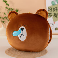 Cartoon Plush Hand Warmer Pillow Toy for Napping