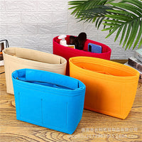 Felt Bucket Bag Organizer Insert with Multiple Pockets