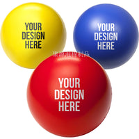 PU Foam Stress Relief Ball for Students and Training, Solid Polyurethane Soft Toy, Customizable Logo