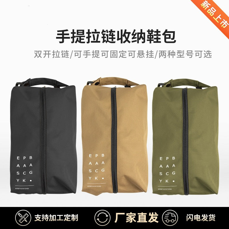 Portable Lightweight Oxford Cloth Shoe Bag for Travel and Camping