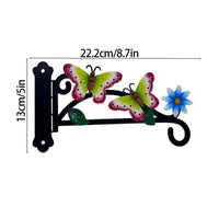 Wrought Iron Wall Mounted Plant Hanger Hook for Garden and Home Decor