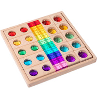 CPC Acrylic Rainbow Building Blocks Stacking Toy for Kids, High Transparency Gemstone Light and Shadow Blocks
