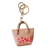 Mini Faux Leather Keychain Pouch for Jewelry and Small Items