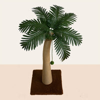 MIAOGE Tropical Rainforest Coconut Tree Cat Scratching Post Tower