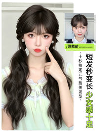 Ponytail Extension for Women, Natural Look, Long Wavy Hairpiece, Tie-on Style
