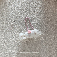 Korean INS Style Forest Cotton Linen Rabbit Keychain Pendant for Bags