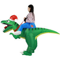 Inflatable Dinosaur Rider Costume for Christmas & Party Cosplay
