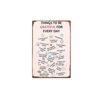 American Style Inspirational English Quote Metal Wall Art for Living Room Bedroom Decor