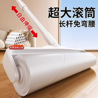 Extendable Lint Roller with Long Handle for Pet Hair, Dust, and Debris Removal from Floors, Furniture, and Clothing