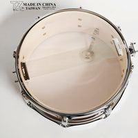 14-inch Wood Grain Snare Drum with Strap for Marching Band Percussion