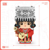 LOZ Mini Building Blocks Ethnic Girl Figure Set for Adults