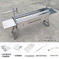 Large Roaster Grill 304 Stainless Steel BBQ Rack Integrated Home Patio Lamb Leg Roaster 2.0mm Thick