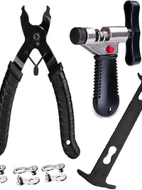 Bicycle Chain Breaker Tool Kit with Chain Wear Indicator and Quick Link Pliers
