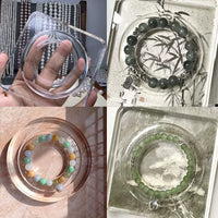 Clear Acrylic Bracelet Display Stand for Jewelry, Beads, and Collectibles - Organizer Tray and Photography Prop
