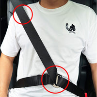 Car Seat Belt Adjuster for Kids, Anti-Choke Neck Protector & Positioner, Universal Metal Shoulder Pad Cover