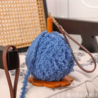 Portable Wooden Yarn Holder for Knitting and Crocheting