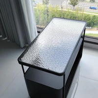 Luxury Minimalist Cream Style Living Room Side Cabinet Creative Designer Bedside Table Modern Square Movable Sofa Side Table