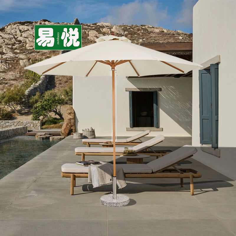 Outdoor Patio Umbrella with UV Protection, Windproof Sunshade for Beach, Pool, and Garden