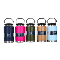 Stainless Steel Insulated Water Bottle with Straw, Large Capacity Portable Outdoor Sports Kettle