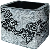 Outdoor Vintage Chinese Style Mop Sink for Garden Patio Balcony, Artificial Stone Utility Sink
